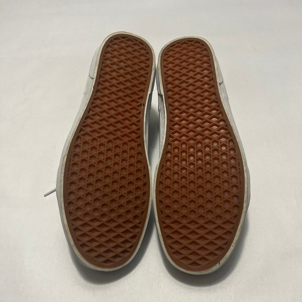 Vans White Leather "Seldan" Low Top Sneaker - Picture 9 of 14